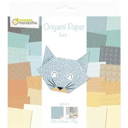 Origami paper furs 20 x 20 cm 60f 70