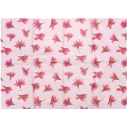 Papier de soie fleurs  rose   mix
