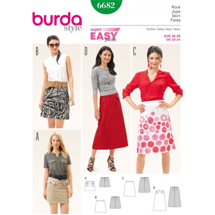 Creacorner Patron Burda jupe droite