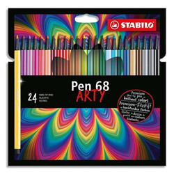 Pen 68 arty cardboard wallet 24 pcs