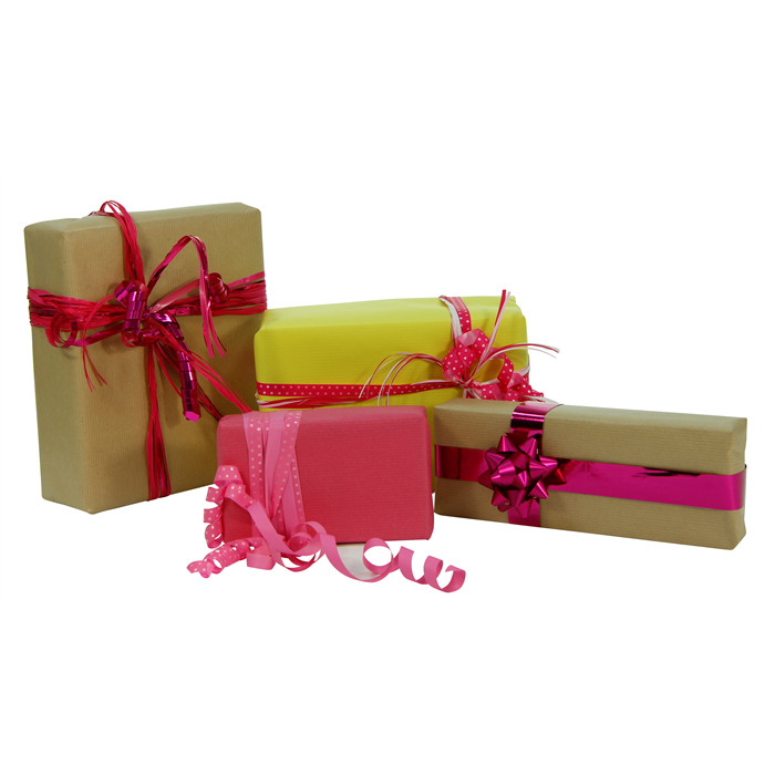 Papier cadeau rouleau Kraft couleur vieux Rose , largeur 70cm x Longueur 2  mètres, 60g/m² - Support déco Noël - Creavea