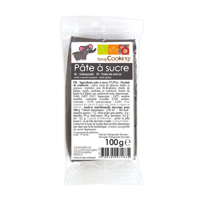 Pate A Sucre Marron 250G - Pâte à sucre