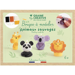 Set bougies à modeler animaux sauvages