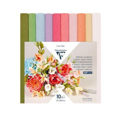 Set de 10 crépons fleuriste - pastels