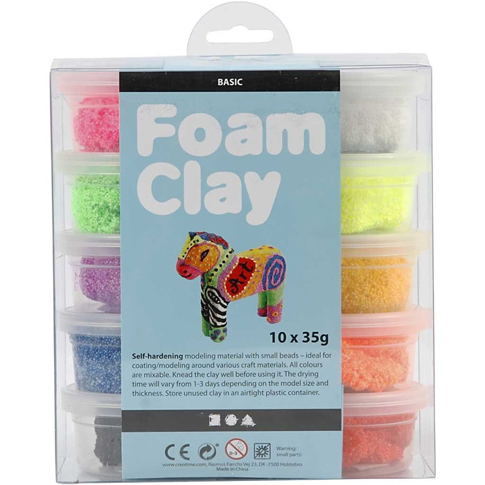 Pâte à modeler pailletée - Glitter Clay - Multicolore - 12 x 5 ml