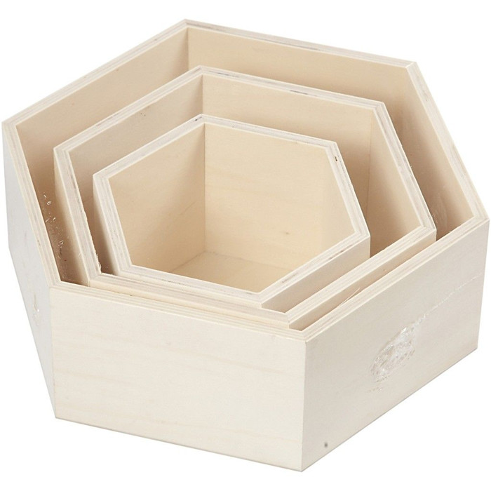 Creacorner  Set de 3 cubes en bois 8cm