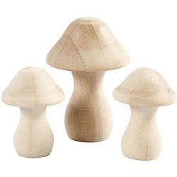 Set de 3 champignons 6,5 et 4,5 cm