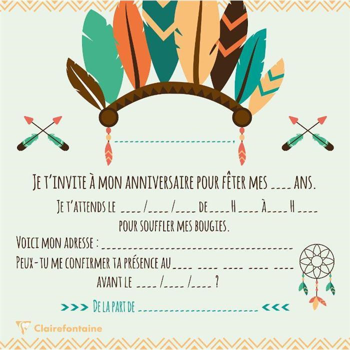 Creacorner Set Invitation Anniversaire Indien Creacorner Set Invitation Anniversaire Indien
