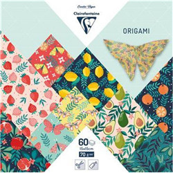 Set origami 60 feuilles 15x15cm