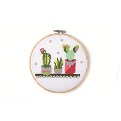 Set tambour à broder – cactus