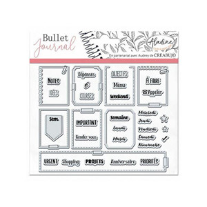 Pochoir pour Bullet Journal® - Ma Semaine (2 planches)