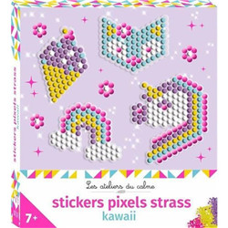 Stickers pixels strass kawai