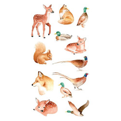 Stickers transparents animaux