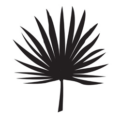 Tampon bois « feuille de palmier »