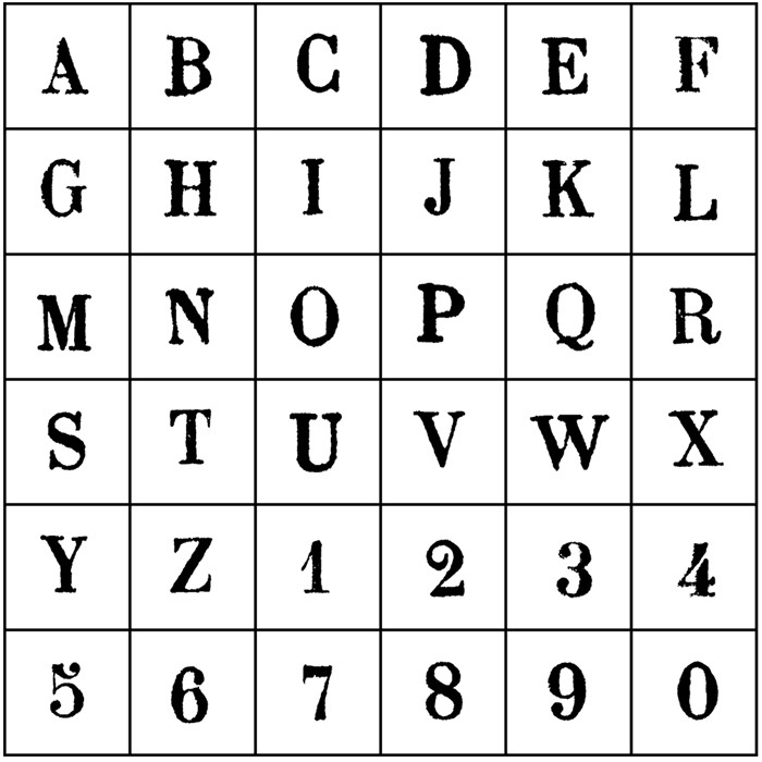 Creacorner  Tampons en bois alphabet majuscule