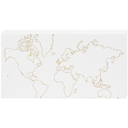 Toile carte du monde pour aquarelle
