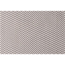Toile zigzag blanc/gris